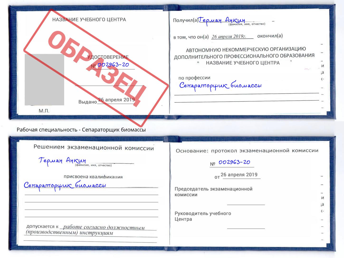 Сепараторщик биомассы Заинск