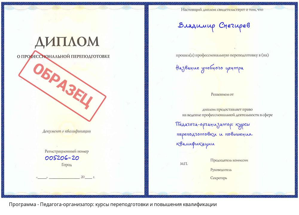 Педагога-организатор: курсы переподготовки и повышения квалификации Заинск